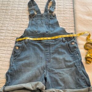 Lee Medium Blue Denim Short Overalls
